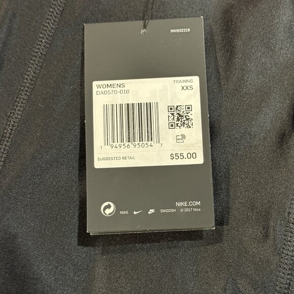 NWT Nike Pro Intertwist Black Training Gym 7/8 Leggings Womens XXS - Picture 8 of 14